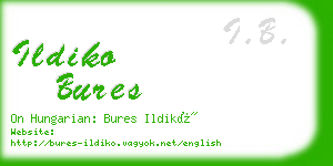 ildiko bures business card